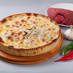 Праздничный осетинский пирог с мясом фото