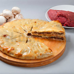 Осетинский пирог с мясом и грибами фото