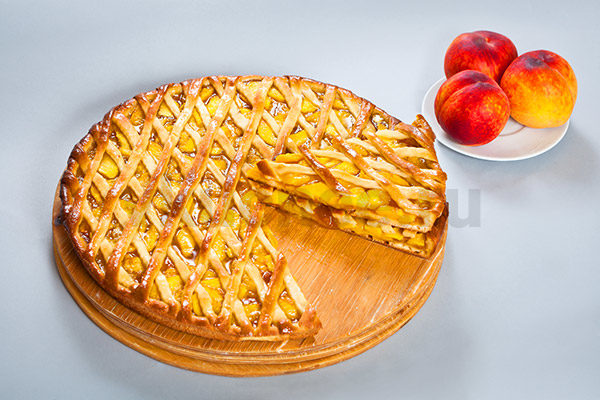 Осетинский пирог с персиками фото