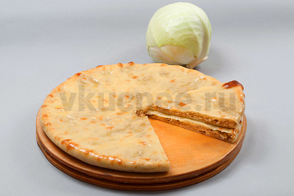 Осетинский пирог с капустой фото